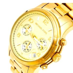 Michael Kors Women's Runway Gold-Tone Watch